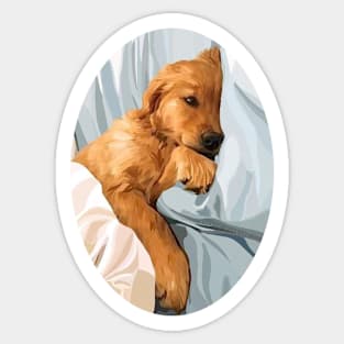 Golden Retriever puppy Sticker